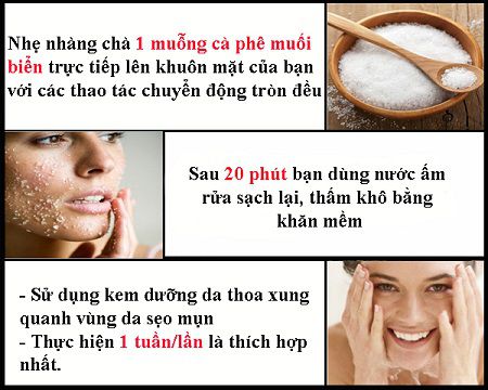 Ít ai ngờ rằng muối biển lại có công dụng trị sẹo mụn